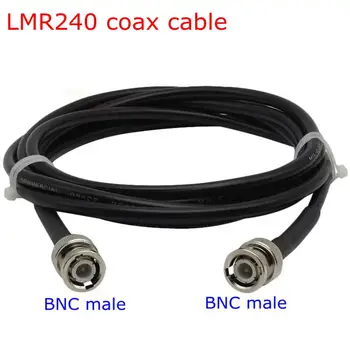 LMR240 Коаксиальный кабель Q9 BNC Штекер к BNC Штекерному разъему Q9 BNC к BNC Штекерный Обжим для антенны LMR240 с косичкой длиной 15 см/20 см/200 см